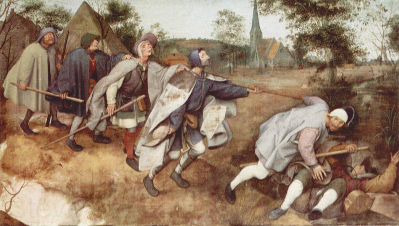 Pieter Bruegel Blind Leading the Blind Germany oil painting art